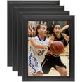 thumbnail image 1 of ArtToFrames 16" x 16" Black Matte Reverse Picture Frame, 16x16 inch Black Wood Poster Frame (WOM-4029), 4 Pack, 1 of 7