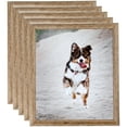 thumbnail image 1 of ArtToFrames 16" x 16" Brown Picture Frame, 16x16 inch Brown Wood Poster Frame (WOM-4717), 5 Pack, 1 of 7
