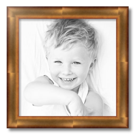 ArtToFrames 16" x 16" Gold Leaf Picture Frame, 16x16 inch Gold Wood Poster Frame (WOM-4947), 1 Pack