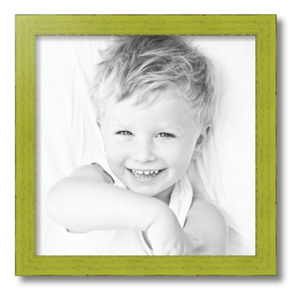 ArtToFrames 16x16" Modern Green Picture Frame, Green Wood Poster Frame, with Regular Glass (FBPL-4589)