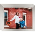 thumbnail image 1 of ArtToFrames 16" x 16" Platinum Picture Frame, 16x16 inch Silver MDF Poster Frame (WOM-4637), 2 Pack, 1 of 8