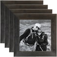 thumbnail image 1 of ArtToFrames 16" x 16" Real Reclaimed Charcoal Barnwood Picture Frame, 16x16 inch Black Wood Poster Frame (WOM-4815), 4 Pack, 1 of 8