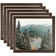 thumbnail image 1 of ArtToFrames 16" x 16" Walnut Picture Frame, 16x16 inch Brown MDF Poster Frame (WOM-4094), 5 Pack, 1 of 7