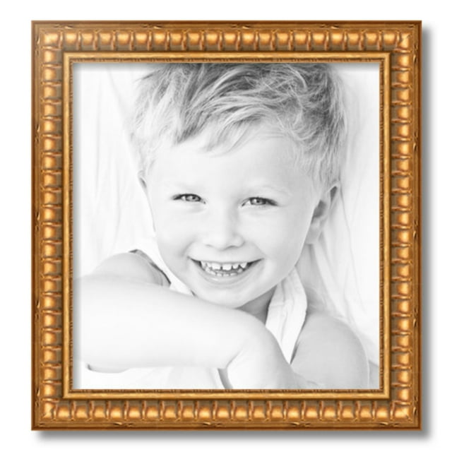 ArtToFrames 16" x 17" Gold Picture Frame, 16x17 inch Gold Wood Poster Frame (WOM-4293)