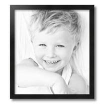 ArtToFrames 16" x 18" Black Picture Frame, 16x18 inch Black Wood Poster Frame (WOM-5139)