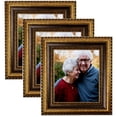 thumbnail image 1 of ArtToFrames 16" x 19" Speckeled Gold and Black with rope Picture Frame, 16x19 inch Multi Wood Poster Frame (WOM-5166), 3 Pack, 1 of 6