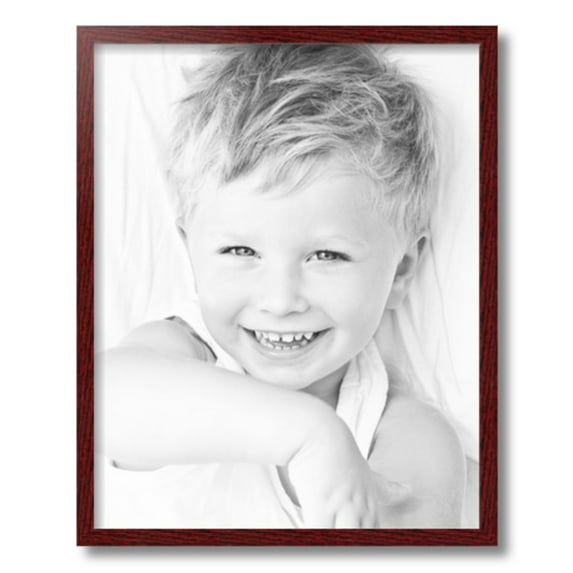 ArtToFrames 16" x 20" Cherry Picture Frame, 16x20 inch Red Wood Poster Frame (WOM-4213), 1 Pack