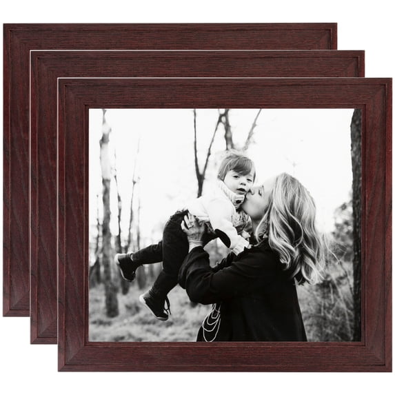 ArtToFrames 16" x 20" Cherry Picture Frame, 16x20 inch Red Wood Poster Frame (WOM-4334), 3 Pack