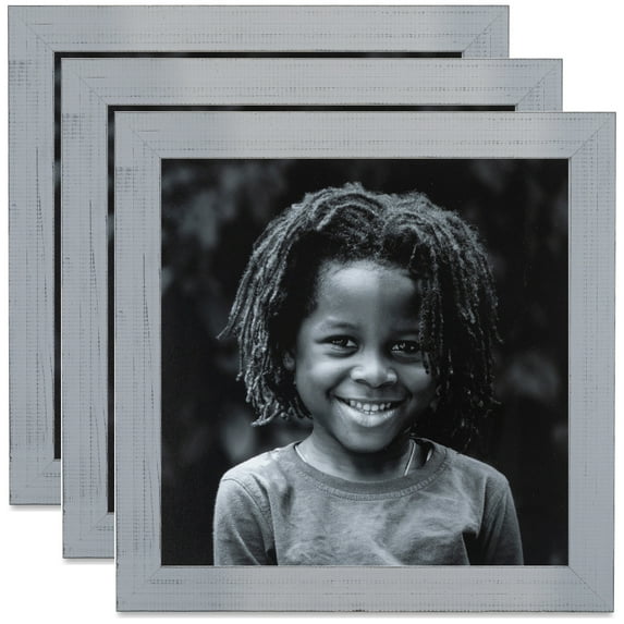 ArtToFrames 16" x 20" Grey Picture Frame, 16x20 inch Gray Wood Poster Frame (WOM-4594), 3 Pack