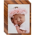 thumbnail image 1 of ArtToFrames 16" x 20" Honey Picture Frame, 16x20 inch Brown Wood Poster Frame (WOM-4214), 4 Pack, 1 of 7