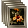 thumbnail image 1 of ArtToFrames 16" x 20" Silver Ridged Picture Frame, 16x20 inch Silver MDF Poster Frame (WOM-4445), 4 Pack, 1 of 6