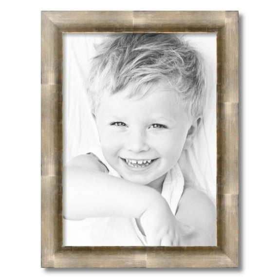 ArtToFrames 16" x 22" Antique Silver Picture Frame, 16x22 inch Silver Wood Poster Frame (WOM-4944)