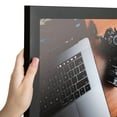 thumbnail image 1 of ArtToFrames 16" x 22" Satin Black Tall Picture Frame, 16x22 inch Black Wood Poster Frame (WOM-1852), 1 of 8