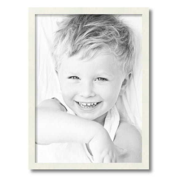 ArtToFrames 16" x 22" White Picture Frame, 16x22 inch White Wood Poster Frame (WOM-5138)