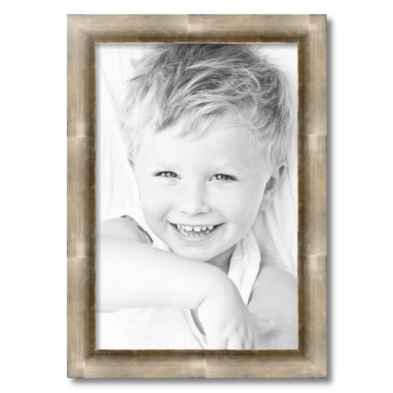 ArtToFrames 16" x 24" Antique Silver Picture Frame, 16x24 inch Silver Wood Poster Frame (WOM-4944), 2 Pack