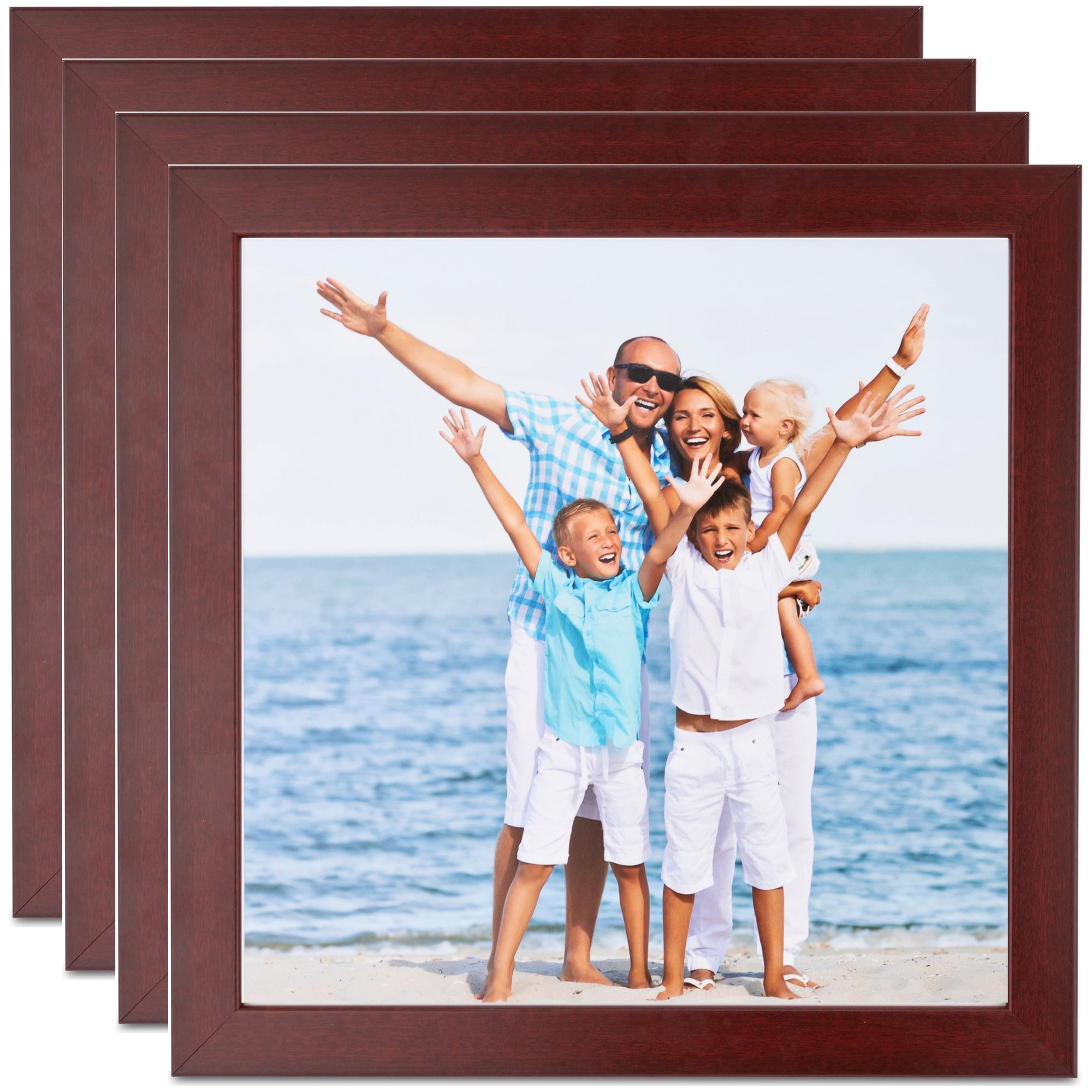 ArtToFrames 16" x 24" Cherry Picture Frame, 16x24 inch Red MDF Poster Frame (WOM-4643), 4 Pack