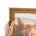 thumbnail image 1 of ArtToFrames 16" x 24" Gold with Green Tones Picture Frame, 16x24 inch Gold Wood Poster Frame (WOM-5079), 1 of 6