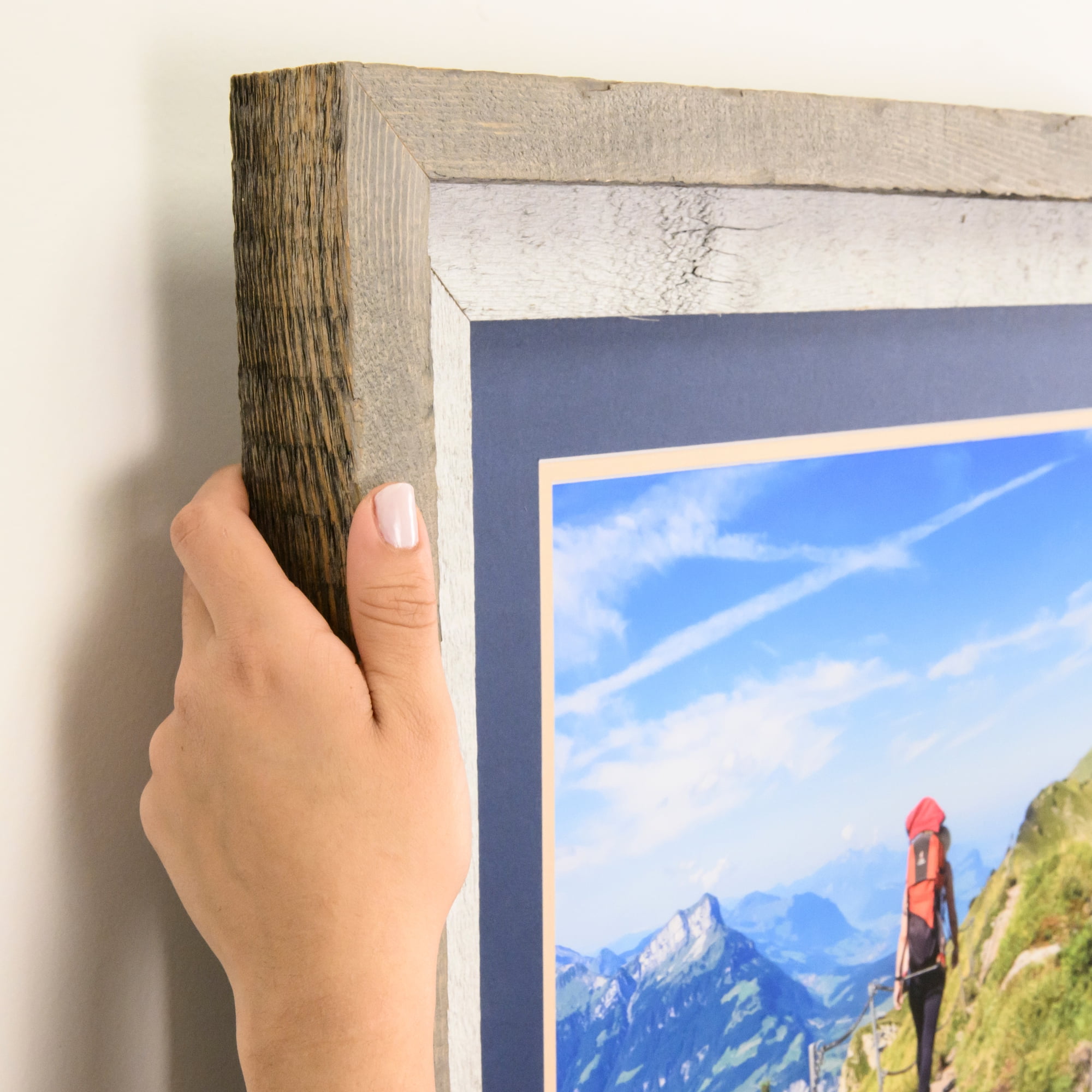 ArtToFrames 16" x 26" 1.75 White Natural Cap Picture Frame, 16x26