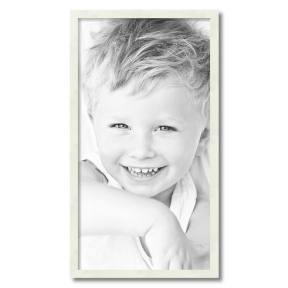 ArtToFrames 16" x 30" White Picture Frame, 16x30 inch White Wood Poster Frame (WOM-5140)