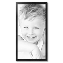 ArtToFrames 16" x 31" Black Picture Frame, 16x31 inch Black Wood Poster Frame (WOM-5141)