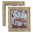 thumbnail image 1 of ArtToFrames 16" x 32" Antique Floral Silver Picture Frame, 16x32 inch Multi Wood Poster Frame (WOM-5168), 2 Pack, 1 of 6