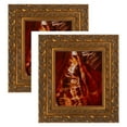 thumbnail image 1 of ArtToFrames 16" x 32" traditional gold Picture Frame, 16x32 inch Multi Wood Poster Frame (WOM-5164), 2 Pack, 1 of 6