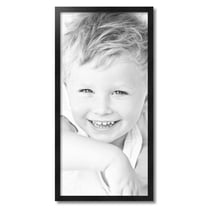 ArtToFrames 16" x 33" Black Picture Frame, 16x33 inch Black Wood Poster Frame (WOM-5141)