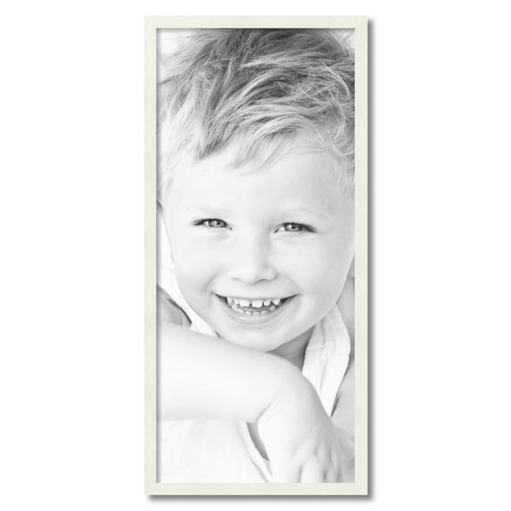 ArtToFrames 16" x 36" White Picture Frame, 16x36 inch White Wood Poster Frame (WOM-5138)
