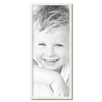 ArtToFrames 16" x 39" White Picture Frame, 16x39 inch White Wood Poster Frame (WOM-5138)