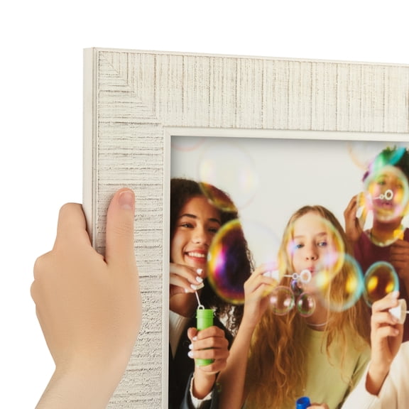 ArtToFrames 16" x 45" White Picture Frame, 16x45 inch White Wood Poster Frame (WOM-5202), Pack