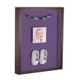 thumbnail image 1 of ArtToFrames 16x16 Inch Shadow Box Picture Frame, with a Verlinga Brown 1 Wide Shadowbox frame and Grape Mat Backing (4656), 1 of 7