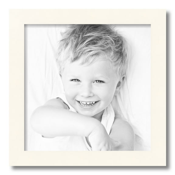 ArtToFrames 16x16 Inch White Picture Frame, This White Wood Poster Frame is Great for Your Art or Photos, Comes with Regular Glass (4114)