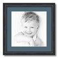 thumbnail image 1 of ArtToFrames 16x16" Matted Picture Frame with 12x12" Single Mat Photo Opening Framed in 1.25" Black Stain on Solid Red Oak and 2" Dutch Blue Mat (FWM-4083-16x16), 1 of 8