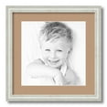 thumbnail image 1 of ArtToFrames 16x16 Matted Picture Frame with 12x12 Single Mat Photo Opening Framed in 1.25 Off White Wash on Ash and 2 Desert Sand Mat (FWM-4098-16x16), 1 of 8
