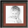 thumbnail image 1 of ArtToFrames 16x16" Matted Picture Frame with 12x12" Single Mat Photo Opening Framed in 1.25" Antique Black and 2" Cognac Mat (FWM-5106-16x16), 1 of 7