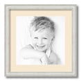 thumbnail image 1 of ArtToFrames 16x16 Matted Picture Frame with 12x12 Single Mat Photo Opening Framed in 1.25 Off White Wash on Ash and 2 Alabaster Mat (FWM-4098-16x16), 1 of 8