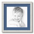 thumbnail image 1 of ArtToFrames 16x16" Matted Picture Frame with 12x12" Single Mat Photo Opening Framed in 1.25" Off White Wash on Ash and 2" Royal Mat (FWM-4098-16x16), 1 of 8