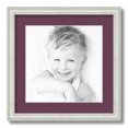thumbnail image 1 of ArtToFrames 16x16" Matted Picture Frame with 12x12" Single Mat Photo Opening Framed in 1.25" Off White Wash on Ash and 2" Ruby Mat (FWM-4098-16x16), 1 of 8