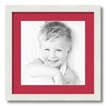 thumbnail image 1 of ArtToFrames 16x16" Matted Picture Frame with 12x12" Single Mat Photo Opening Framed in 1.25" Satin White Frame and 2" Rouge Mat (FWM-3966-16x16), 1 of 8