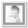 thumbnail image 1 of ArtToFrames 16x16" Matted Picture Frame with 12x12" Single Mat Photo Opening Framed in 1.25" Satin White Frame and 2" Silverpine Mat (FWM-3966-16x16), 1 of 8