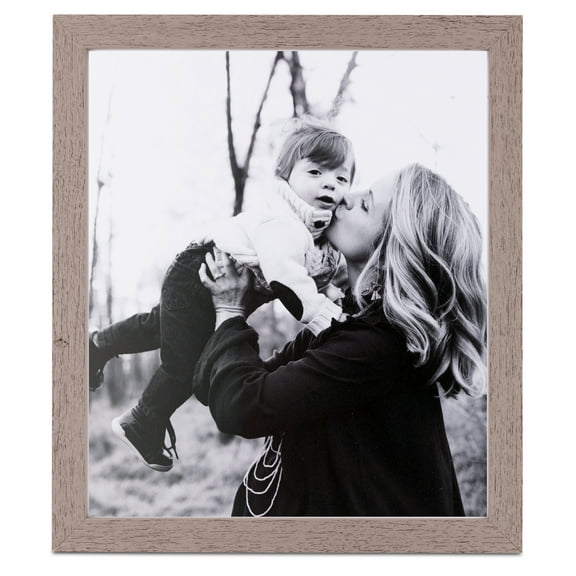 ArtToFrames 16" x 16" Gray Picture Frame, 16x16 inch Gray Wood Poster Frame (WOM-4433), 1 Pack