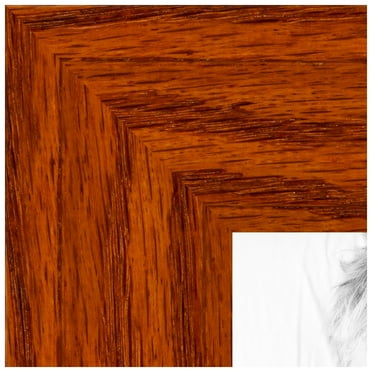 ArtToFrames 16x17 inch Honey Picture Frame, Brown Wood Poster Frame (4104)