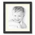 thumbnail image 1 of ArtToFrames 16x18 Matted Picture Frame with 12x14 Single Mat Photo Opening Framed in 1.25 Black Stain on Solid Red Oak and 2 Brilliant White Mat (FWM-4083-16x18), 1 of 8