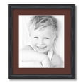 thumbnail image 1 of ArtToFrames 16x18 Matted Picture Frame with 12x14 Single Mat Photo Opening Framed in 1.25 Black Stain on Solid Red Oak and 2 Maroon Mat (FWM-4083-16x18), 1 of 8