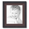 thumbnail image 1 of ArtToFrames 16x18" Matted Picture Frame with 12x14" Single Mat Photo Opening Framed in 1.25" Black Stain on Solid Red Oak and 2" Peat Mat (FWM-4083-16x18), 1 of 8