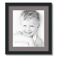 thumbnail image 1 of ArtToFrames 16x18" Matted Picture Frame with 12x14" Single Mat Photo Opening Framed in 1.25" Satin Black and 2" Pewter Mat (FWM-3926-16x18), 1 of 8