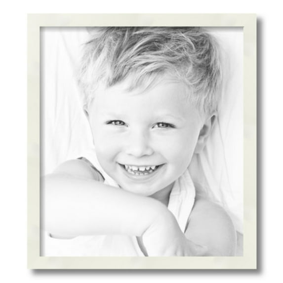 ArtToFrames 16x18" White Picture Frame, White Wood Poster Frame, with Regular Glass and 2 (FBPL-5140)
