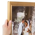 thumbnail image 1 of ArtToFrames 16x19 inch Muted Gold Glow Picture Frame, Gold MDF Poster Frame (4680), 1 of 8