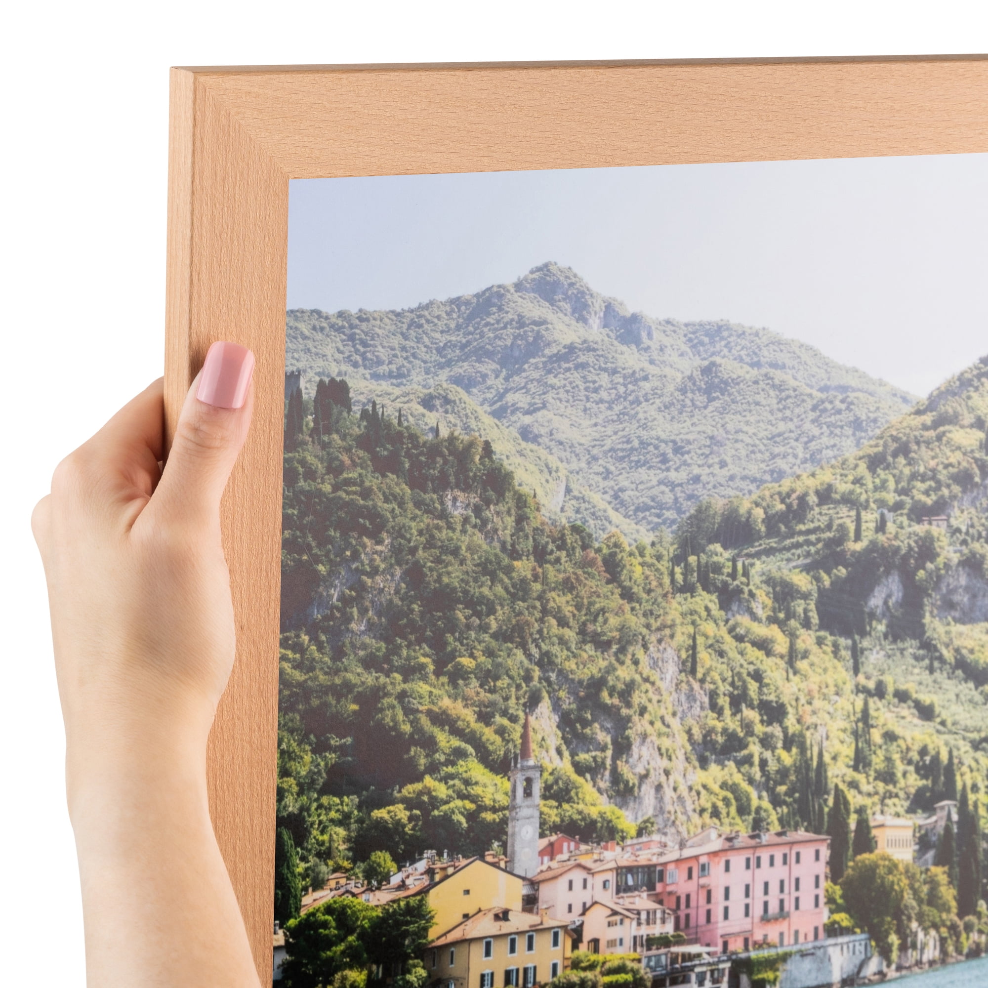ArtToFrames 16x20 Inch Mahogany Picture Frame, This Brown Wood Poster Frame  is Great for Your Art or Photos, Comes with 060 Plexi Glass (4412)