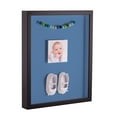 thumbnail image 1 of ArtToFrames 16x20 Inch Shadow Box Picture Frame, with a Satin Black Tall 1 Wide Shadowbox frame and Liberty Blue Mat Backing (4654), 1 of 1